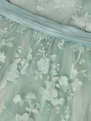 Monsoon Beatrice Floral Embroidered Party Dress - Imaginea 4 din 4