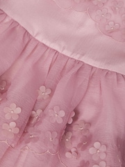 Monsoon Rebecca Appliqué Scallop Tiered Party Dress - Imaginea 4 din 4