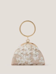 Monsoon תיק פרחוני עם רקמת פרפר וידית חישוק קשיחה, דגם Astrid - תמונה 1 מתוך 3