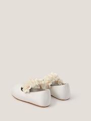 Monsoon Cream Baby Flower Pom Pom Walker Shoes - Image 2 of 3