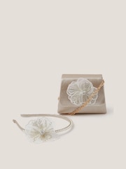 Monsoon Beaded Flower & Headband Bag Set - תמונה 1 מתוך 4