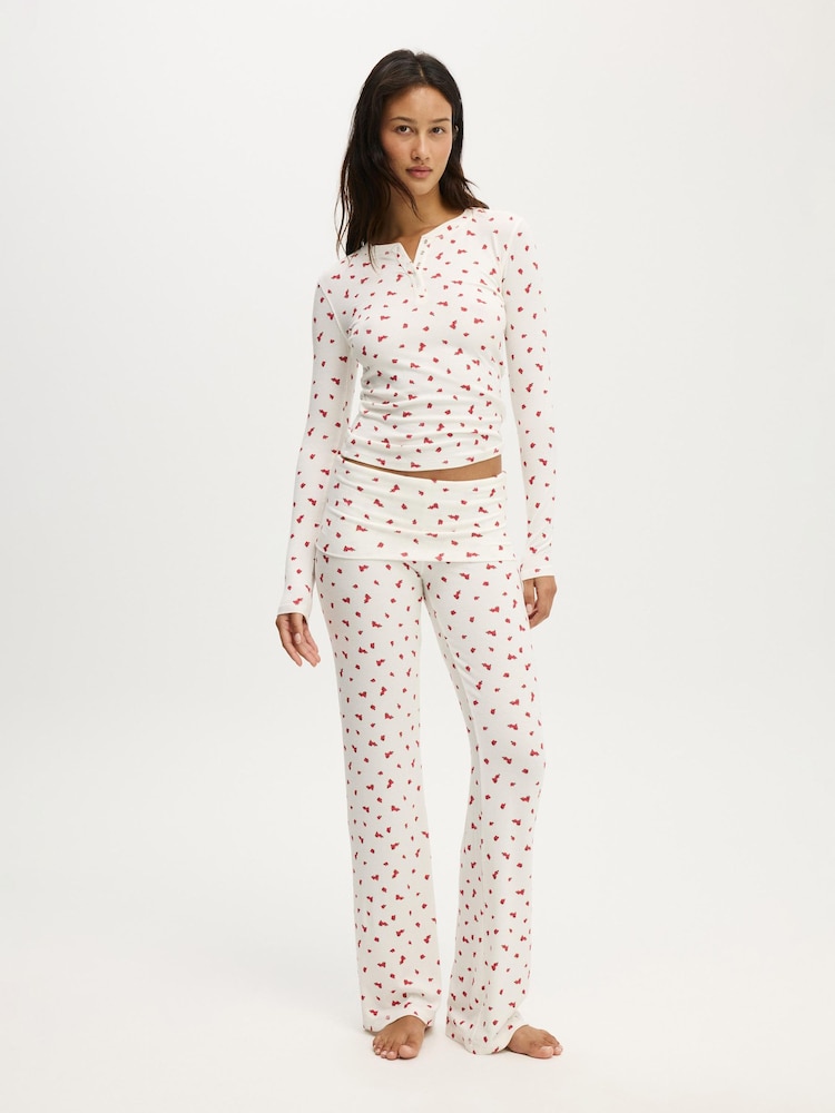 Cotton On Cream Airy Soft Henley Long Sleeve T-Shirt - Image 4 of 4 Cotton On Cream Airy Soft Henley Long Sleeve T-Shirt - Image 4 of 4