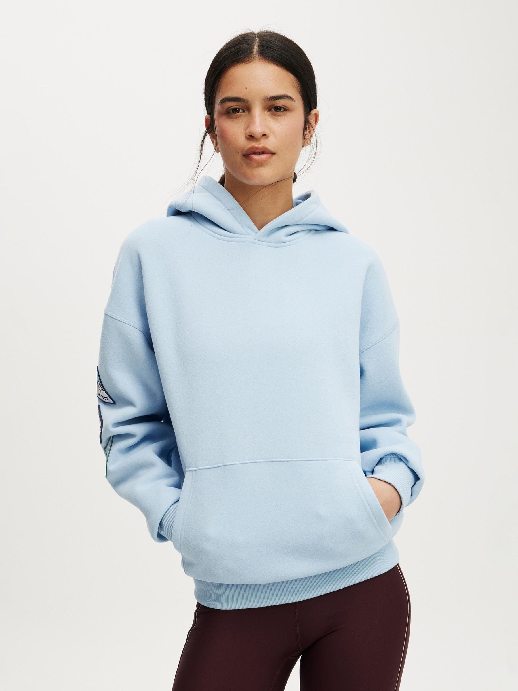 トップス 90sKUSHITANI Mixed Riding Pullover Sweat Buy Cotton On Blue Plush Premium Ski Graphic Hoodie from Next Mexico