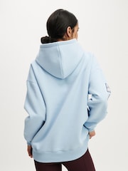 Cotton On Blue Plush Premium Ski Graphic Hoodie - Image 4 of 4