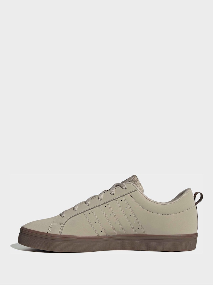 adidas Beige/Brown VS Pace 2.0 Trainers - Image 2 of 8