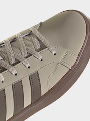 adidas Beige/Brown VS Pace 2.0 Trainers - Image 5 of 8