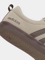 adidas Beige/Brown VS Pace 2.0 Trainers - Image 6 of 8
