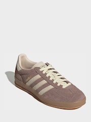 adidas Originals Brown Gazelle Indoor Trainers - Image 1 of 9