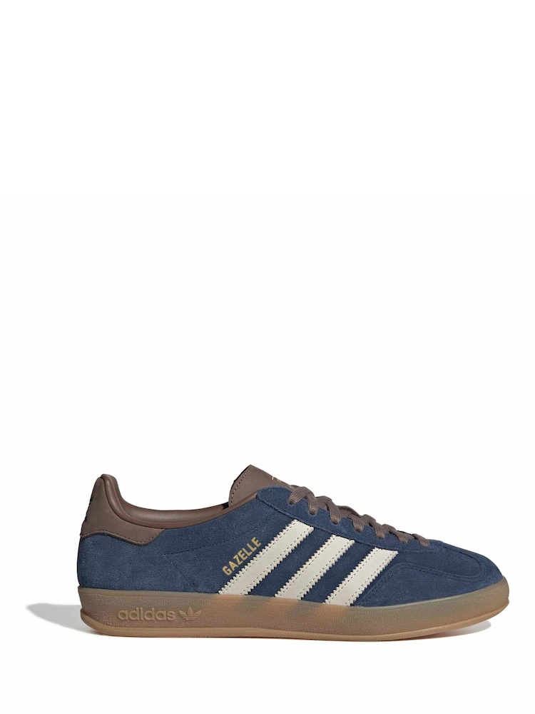 adidas Originals Blue Gazelle Indoor Trainers - Image 1 of 9 adidas Originals Blue Gazelle Indoor Trainers - Image 1 of 9