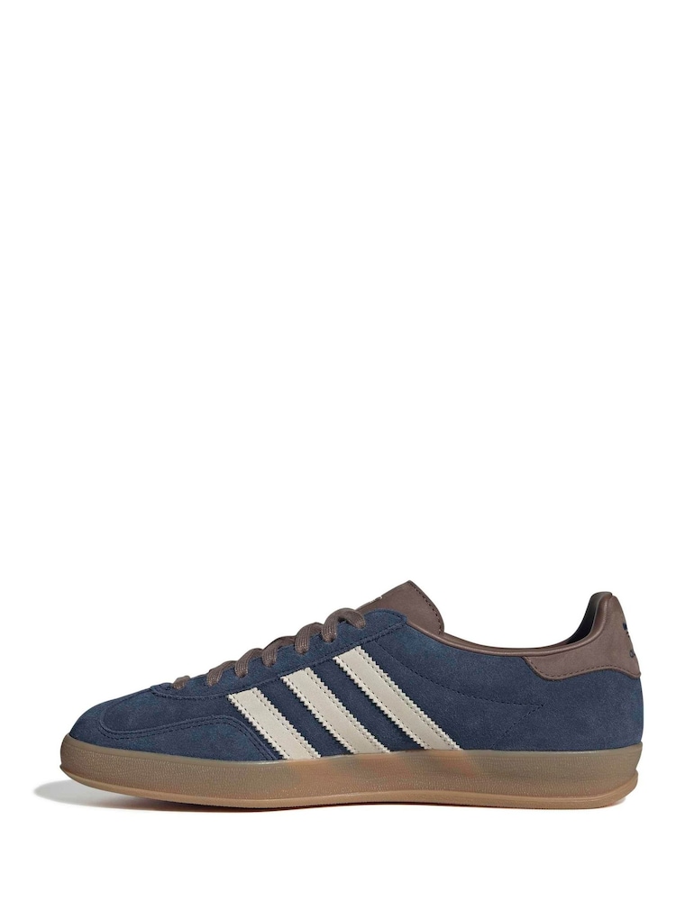 adidas Originals Blue Gazelle Indoor Trainers - Image 2 of 9 adidas Originals Blue Gazelle Indoor Trainers - Image 2 of 9