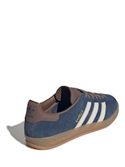 adidas Originals Blue Gazelle Indoor Trainers - Image 3 of 9