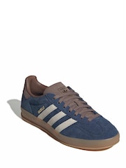 adidas Originals Blue Gazelle Indoor Trainers - Image 4 of 9