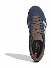adidas Originals Blue Gazelle Indoor Trainers - Image 6 of 9