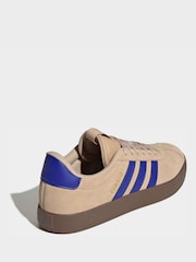 adidas Beige/Blue Vl Court 3.0 Trainers - Image 3 of 8