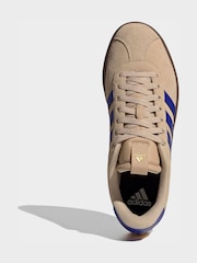 adidas Beige/Blue Vl Court 3.0 Trainers - Image 5 of 8