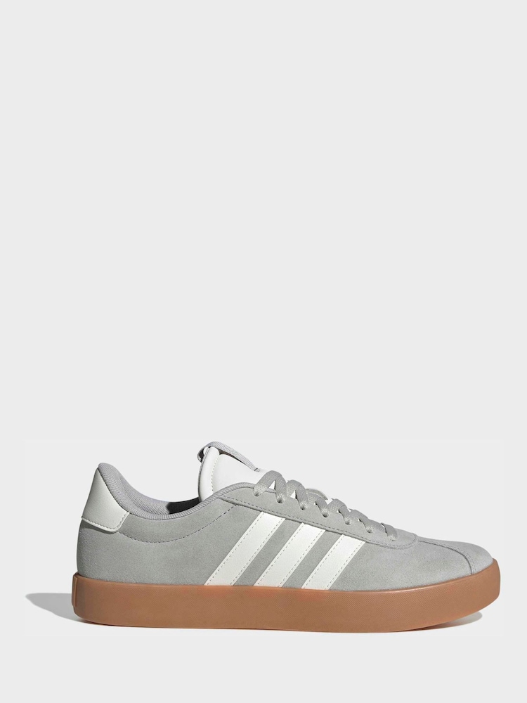 adidas Grey Vl Court 3.0 Trainers - Image 1 of 10