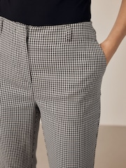 Neutral Dogtooth Slim Tailored Trousers - Image 5 of 8