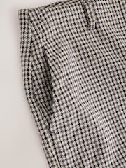 Neutral Dogtooth Slim Tailored Trousers - Image 8 of 8