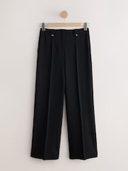 Black Tailored Wide Leg Trousers - Image 7 of 9