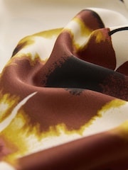 Floral Elastic Back Wide Leg Satin Trousers - Image 7 of 8