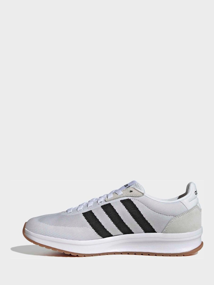 adidas White Run 70s 2.0 Knit Trainers - Image 2 of 8