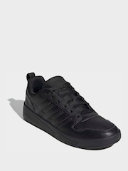 adidas Black Courtwave Trainers - Image 3 of 9
