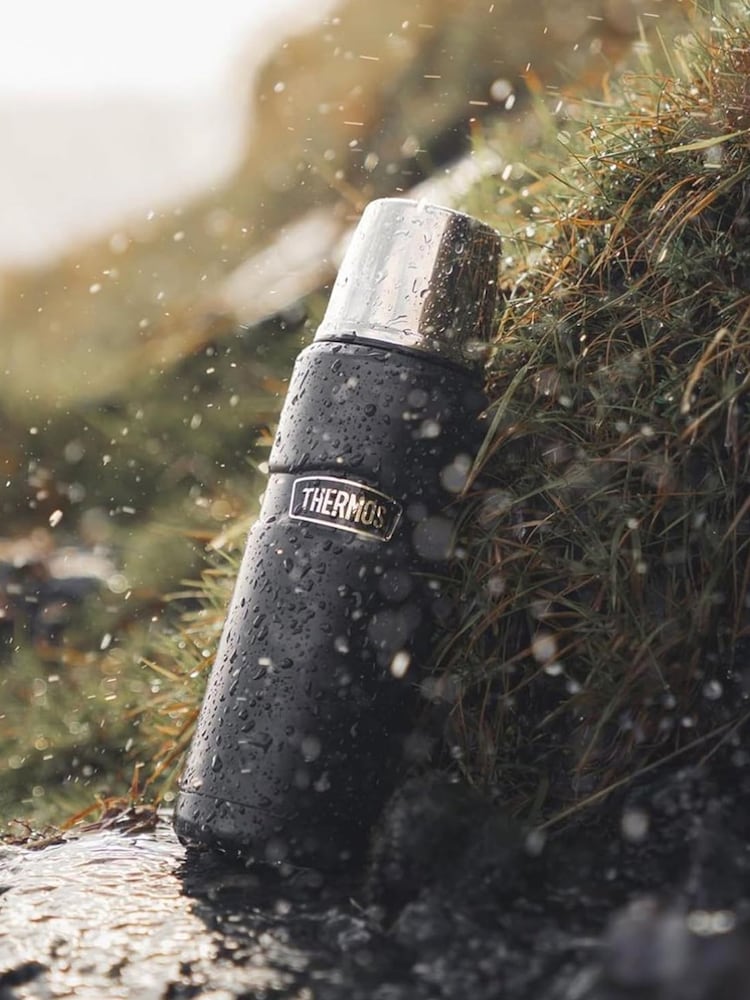 Thermos Matt Black SK2000 470ml GTB Stainless King Flask - Image 1 of 5 Thermos Matt Black SK2000 470ml GTB Stainless King Flask - Image 1 of 5