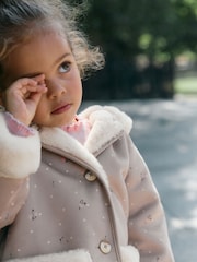 素色 - Faux Shearling Coat (12mths-7yrs) - 圖片 6，共 11