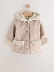 素色 - Faux Shearling Coat (12mths-7yrs) - 圖片 7，共 11