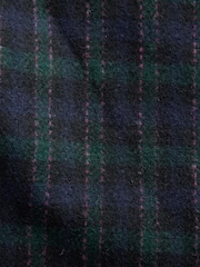 Navy Check Wool Blend Coat with Bow Details (3mths-8yrs) - Image 12 of 12