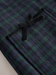 Navy Check Wool Blend Coat with Bow Details (3mths-8yrs) - Image 9 of 12
