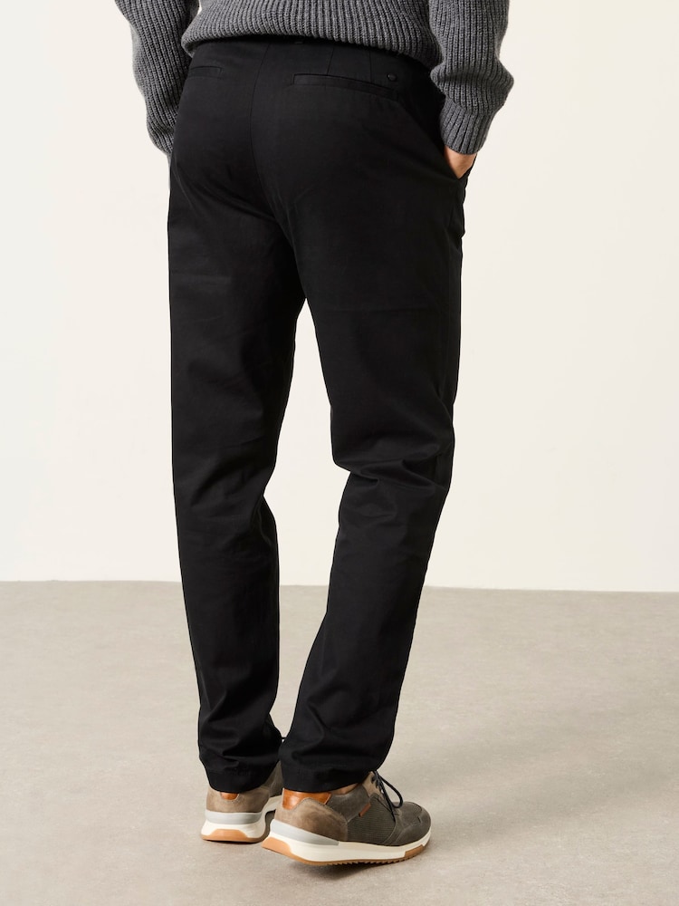 Noir - Pantalon chino FatFace habillé ajusté - Image 2 de 5
