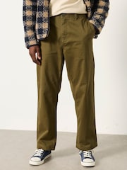 FatFace Carbis Khaki Green Relaxed Fit Chinos - Image 1 of 6