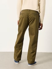 FatFace Carbis Khaki Green Relaxed Fit Chinos - Image 2 of 6
