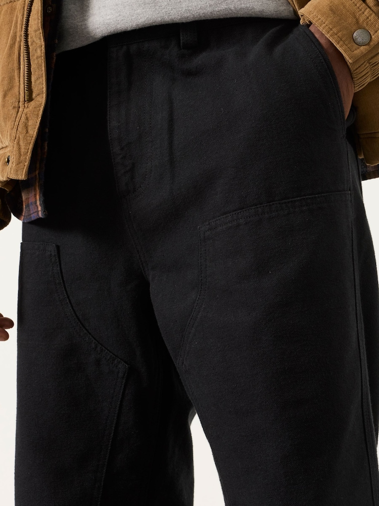 FatFace Paignton Washed Black Carpenter Trousers - Image 4 of 4 FatFace Paignton Washed Black Carpenter Trousers - Image 4 of 4