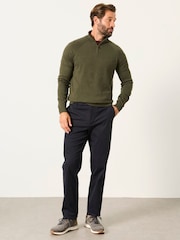 marine - Pantalon chino FatFace habillé ajusté - Image 5 de 6