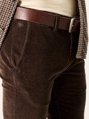 Marron chocolat - Pantalon droit en velours côtelé FatFace - Image 5 de 6
