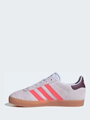 adidas Originals Purple Junior Gazelle Trainers - Image 3 of 8