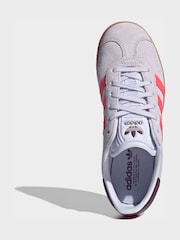 adidas Originals Purple Junior Gazelle Trainers - Image 5 of 8
