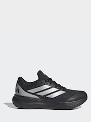 adidas Black/Silver Trainers - Image 2 of 8