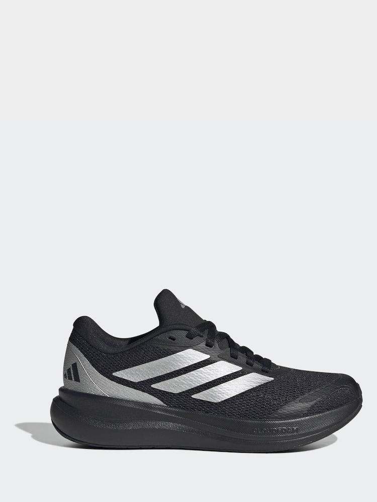 adidas Black/Silver Trainers - Image 2 of 8 adidas Black/Silver Trainers - Image 2 of 8