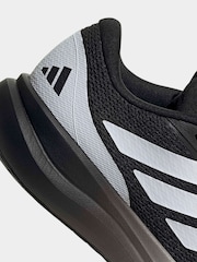 adidas Black/White Trainers - Image 8 of 8
