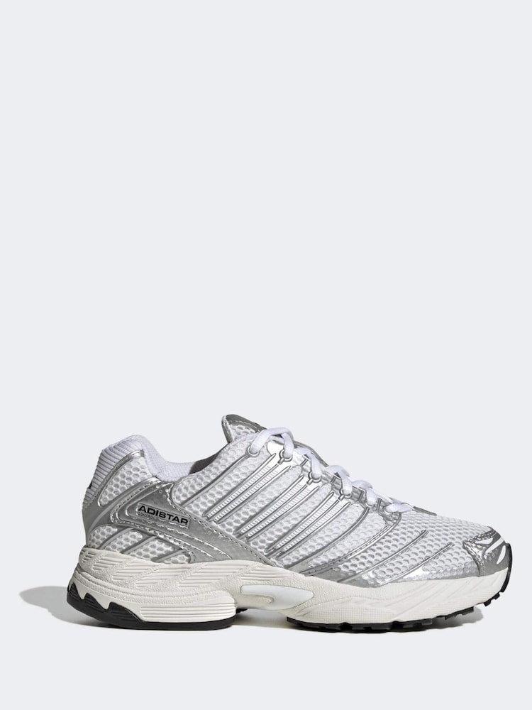 adidas Originals White Adistar Control 3 J Trainers - Image 1 of 10 adidas Originals White Adistar Control 3 J Trainers - Image 1 of 10