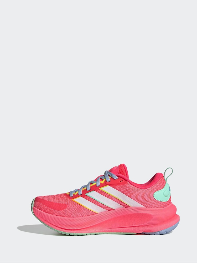 adidas Pink Supernova Ease 2 Junior Running Trainers - Image 2 of 8 adidas Pink Supernova Ease 2 Junior Running Trainers - Image 2 of 8