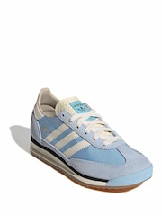 כחול  - adidas originals נעלי ספורט, דגם SL 72 RS, ילדים - תמונה 3 מתוך 8