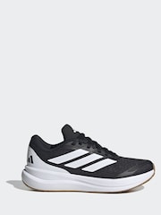 adidas White/Black Trainers - Image 3 of 9