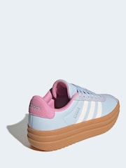 adidas Blue VL Court Bold Low-Top Skate Shoes - Image 4 of 9