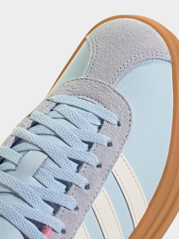 adidas Blue VL Court Bold Low-Top Skate Shoes - Image 9 of 9 adidas Blue VL Court Bold Low-Top Skate Shoes - Image 9 of 9