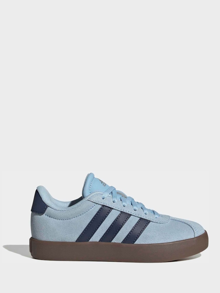 adidas Blue/Navy Blue VL Court 3.0 Trainers - Image 1 of 12 adidas Blue/Navy Blue VL Court 3.0 Trainers - Image 1 of 12