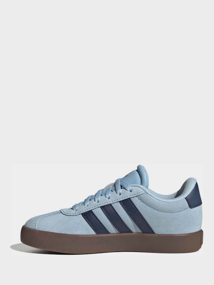 adidas Blue/Navy Blue VL Court 3.0 Trainers - Image 2 of 12 adidas Blue/Navy Blue VL Court 3.0 Trainers - Image 2 of 12